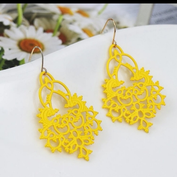 Yellow Boho Earrings! - Picture 5 of 7